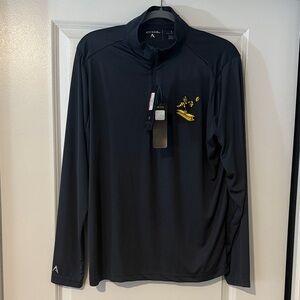 Antigua Black and Gold Men's Lightweight Jacket